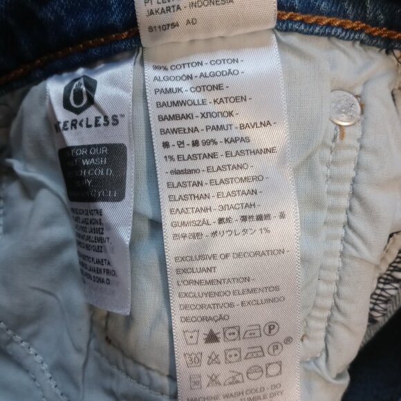 LEVI'S wedgie straight jeans in jive sound (sz27) - Picture 11 of 14